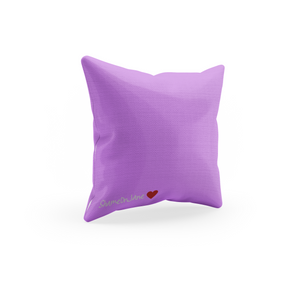 Throw Pillow Cover With Purple Live In The Sunshine Inspirational Design for Big Girls Room Decor, Bedroom or Living Room