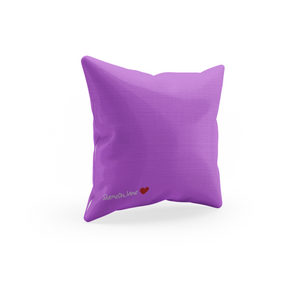 Purple Summer Camp Throw Pillow Cover for Bunk Gift, Visiting Day, Girl's Room Decor or Camper&#39;s gift.