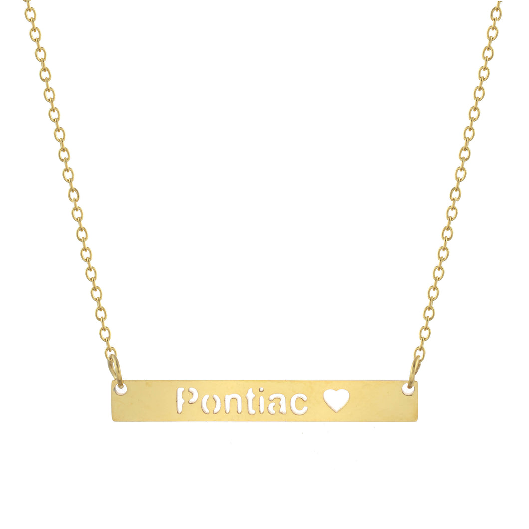 Pontiac Bar Necklace