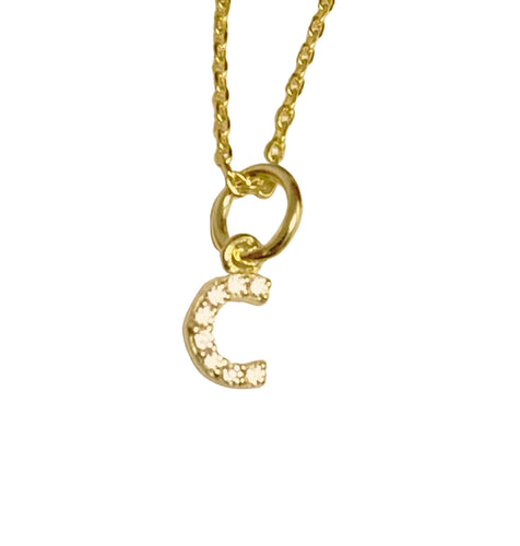 Bling Initial Charm 