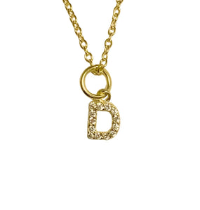 Bling Initial Charm "D"