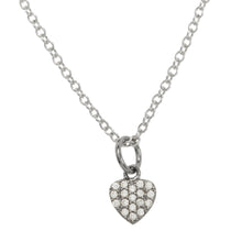 Mini sterling silver heart charm