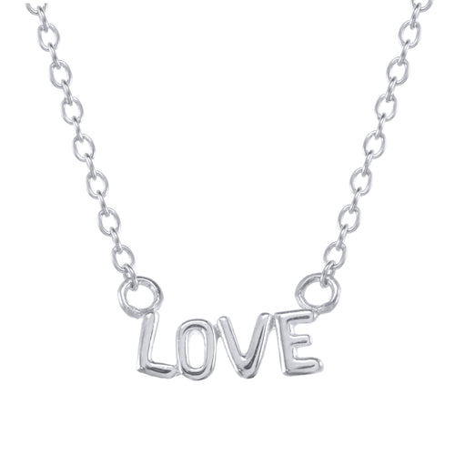 Sterling silver love necklace 