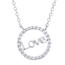 Sterling silver love necklace 