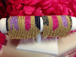 Pink and Gold Georgia Bracelet
