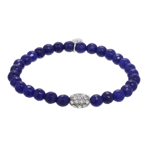 Blue Agate Beaded Bracelets 