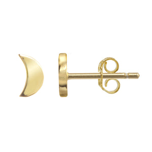 Gold moon earrings 
