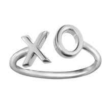 Sterling silver XO ring 