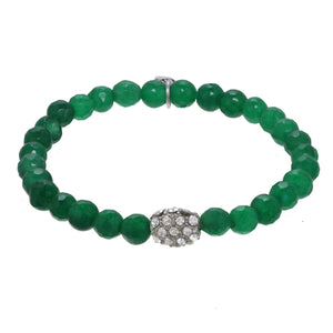 Green agate bracelet