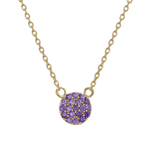 Purple Pave Necklace 