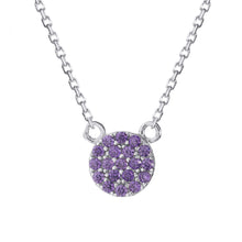 Purple Pave Necklace 