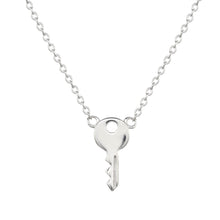 Sterling silver key necklace 