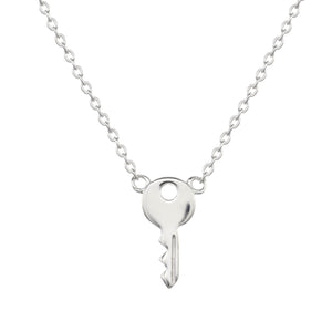 Sterling silver key necklace 