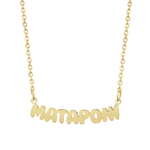 Mataponi Camp Gold Necklace