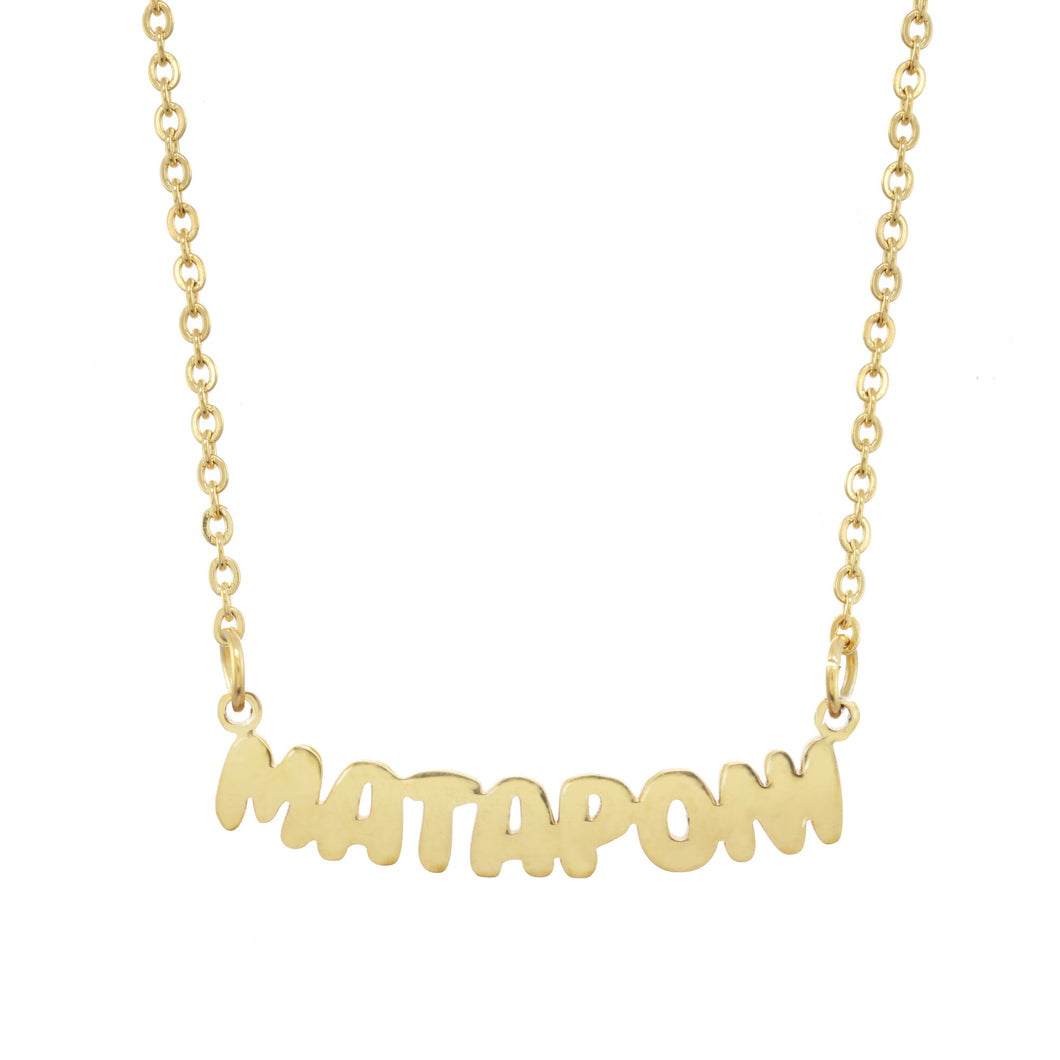 Mataponi Camp Gold Necklace