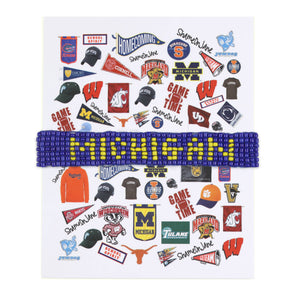 Michigan Beaded Bracelet