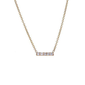 Diamond Bar Necklace