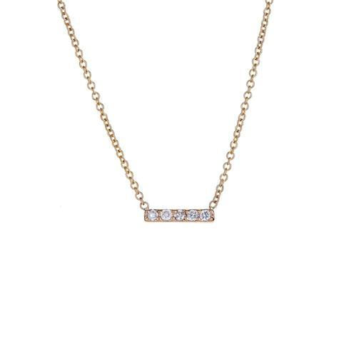 Diamond Bar Necklace